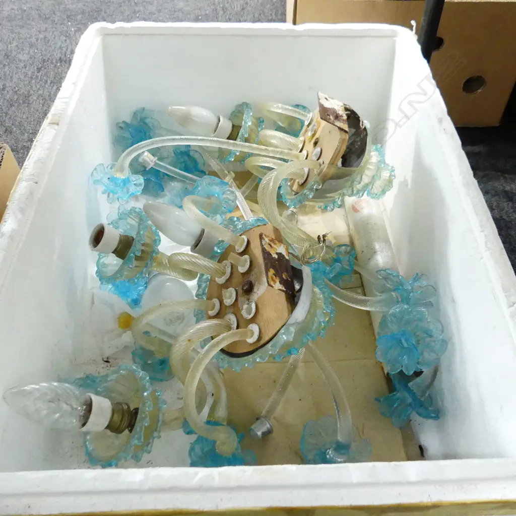BOX LOT PR MURANO SCONCES FAULTS & BREAKS Image 1++