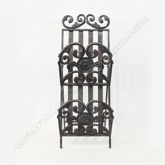 BRONZED METAL MAGAZINE RACK H.800mm