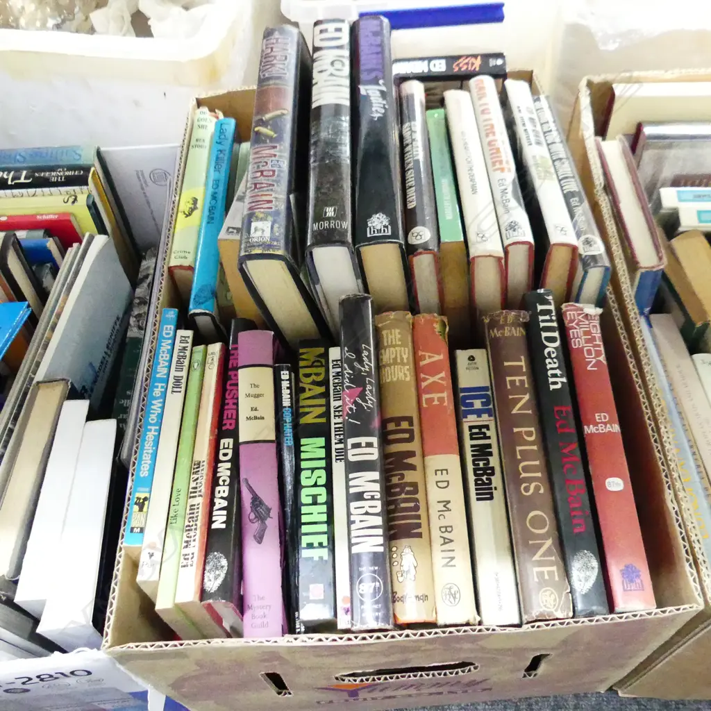 BOX LOT ED McBAIN MURDER MYSTERY NOVELS ETC Image 1++