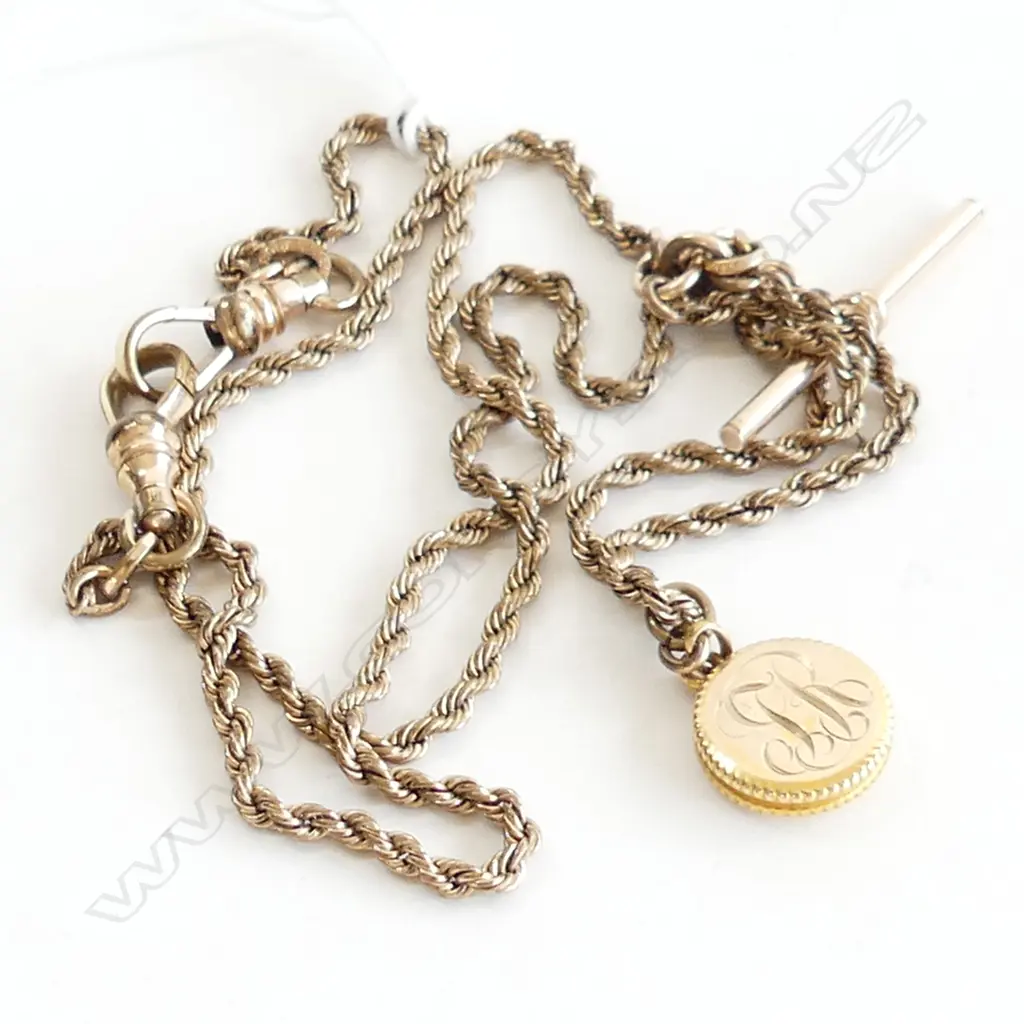 ROLLED GOLD FOB CHAIN 18.6 GMS  Image 1++