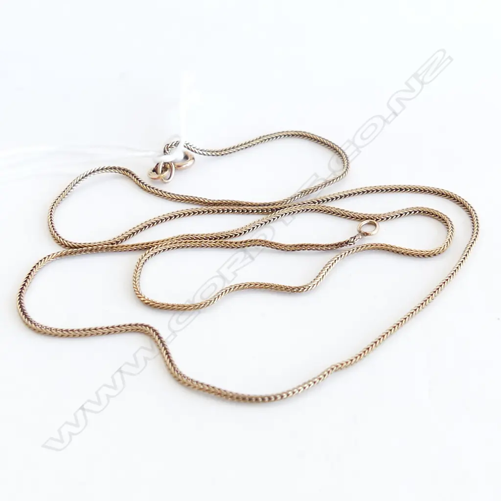 9CT SNAKE LINK NECK CHAIN 3.15gm. L.520mm Image 1++