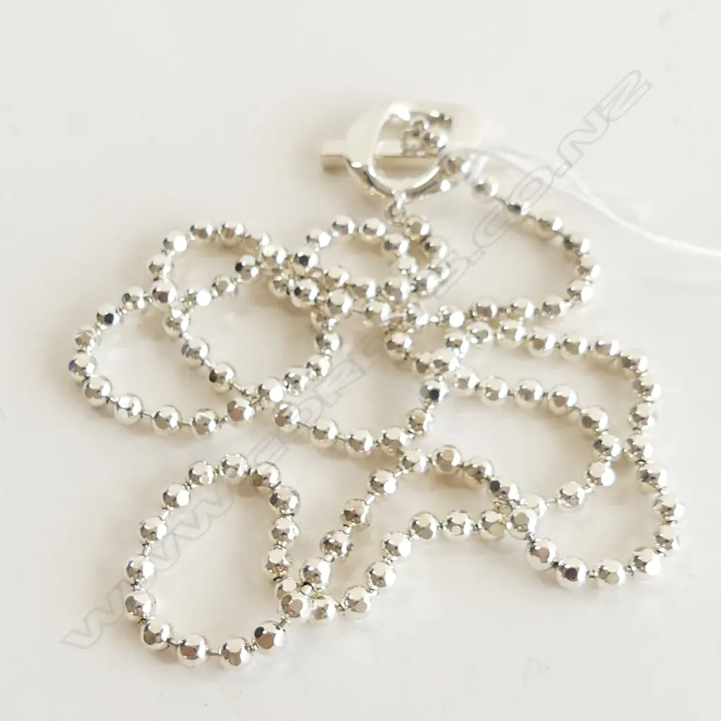 GUCCI 926 SILVER BOULE NECKLACE 35.4GMS Image 1++