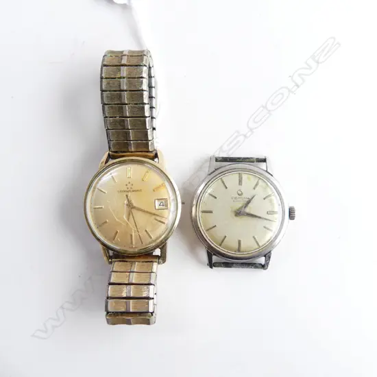 2 VINTAGE WATCHES, ONE WITH NO STRAP