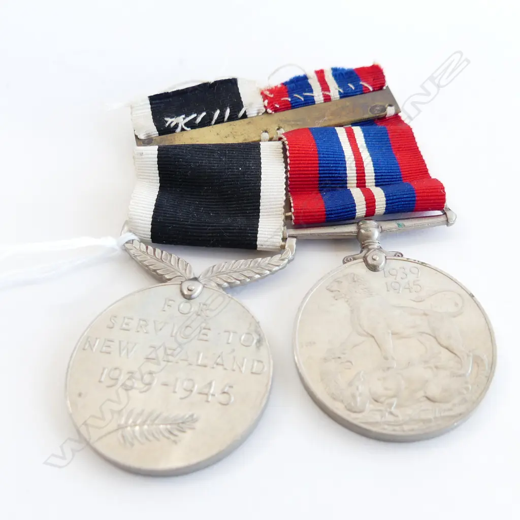 PR WWII SERVICE MEDALS W RIBBONS on bar Image 1++