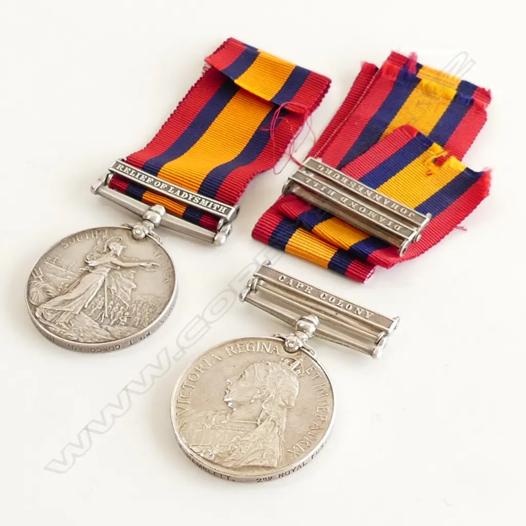 2 QUEEN VICTORIA SOUTH AFRICA MEDALS... Image 1++