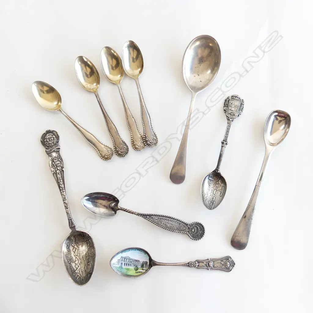 BAG 10 ASST STG SILVER SM SPOONS 144GMS Image 1++