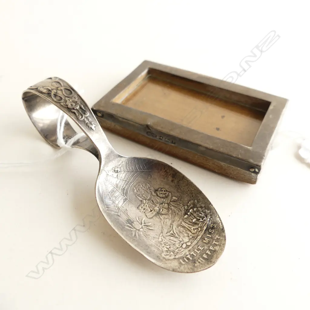 SMALL S/S PHOTO FRAME L70MM W40MM & S/S LITTLE MISS MUFFIT CHILDS FEEDING SPOON Image 1++