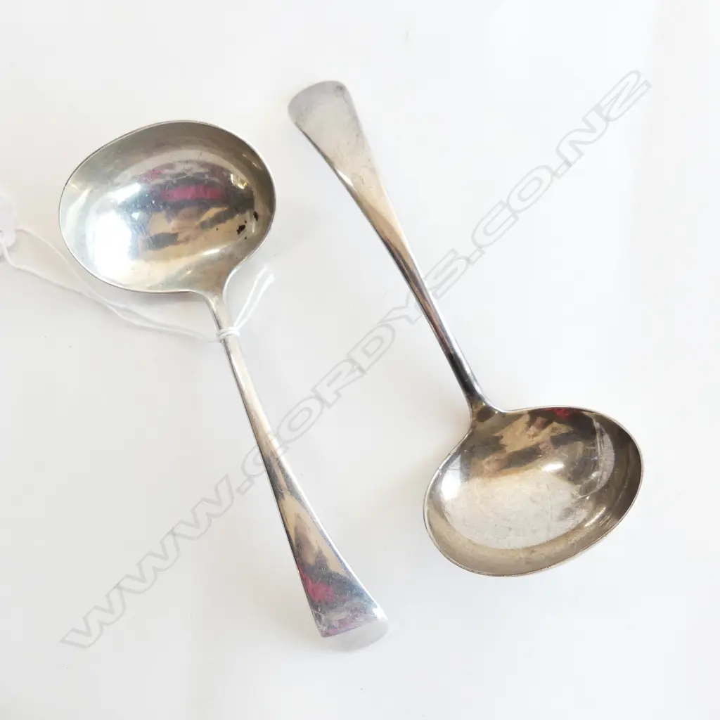 PR BIRKS STG SILVER SAUCE LADLES, L. 150MM, 113GMS Image 1++