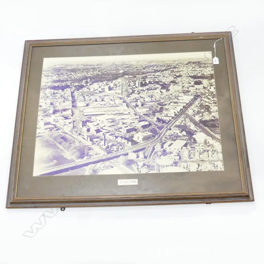 LGE 1966 PHOTO OF AUCKLAND CITY framed under glass570x800mm  Image 1++