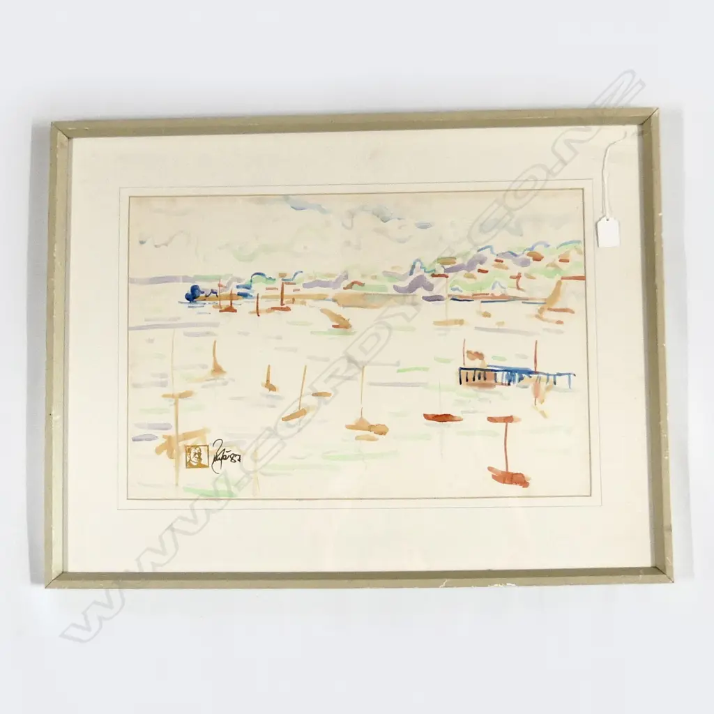 SIMON PAYTON - BAY OF ISLANDS W/C 1987 360x535mm Image 1++