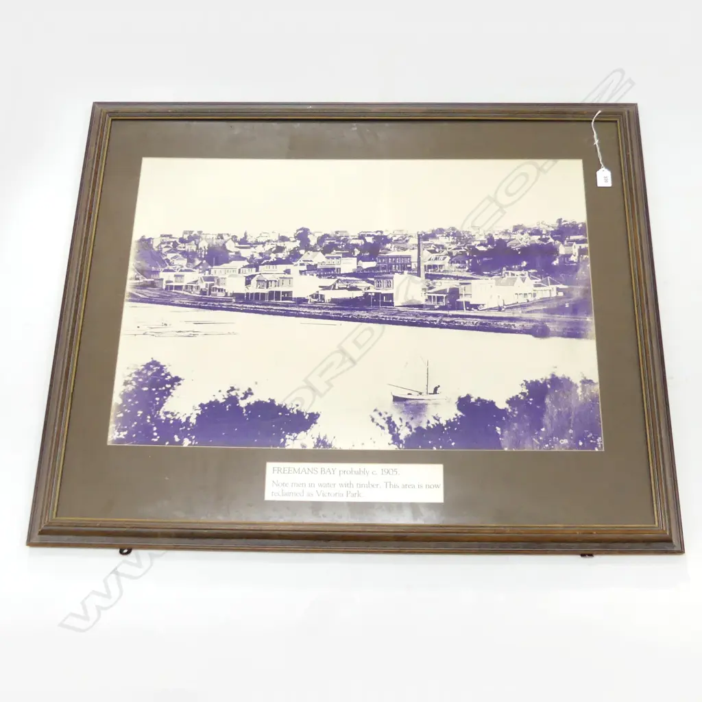 REPRINT 1905 LGE PHOTO FREEMANS BAY 530 x 785mm Image 1++