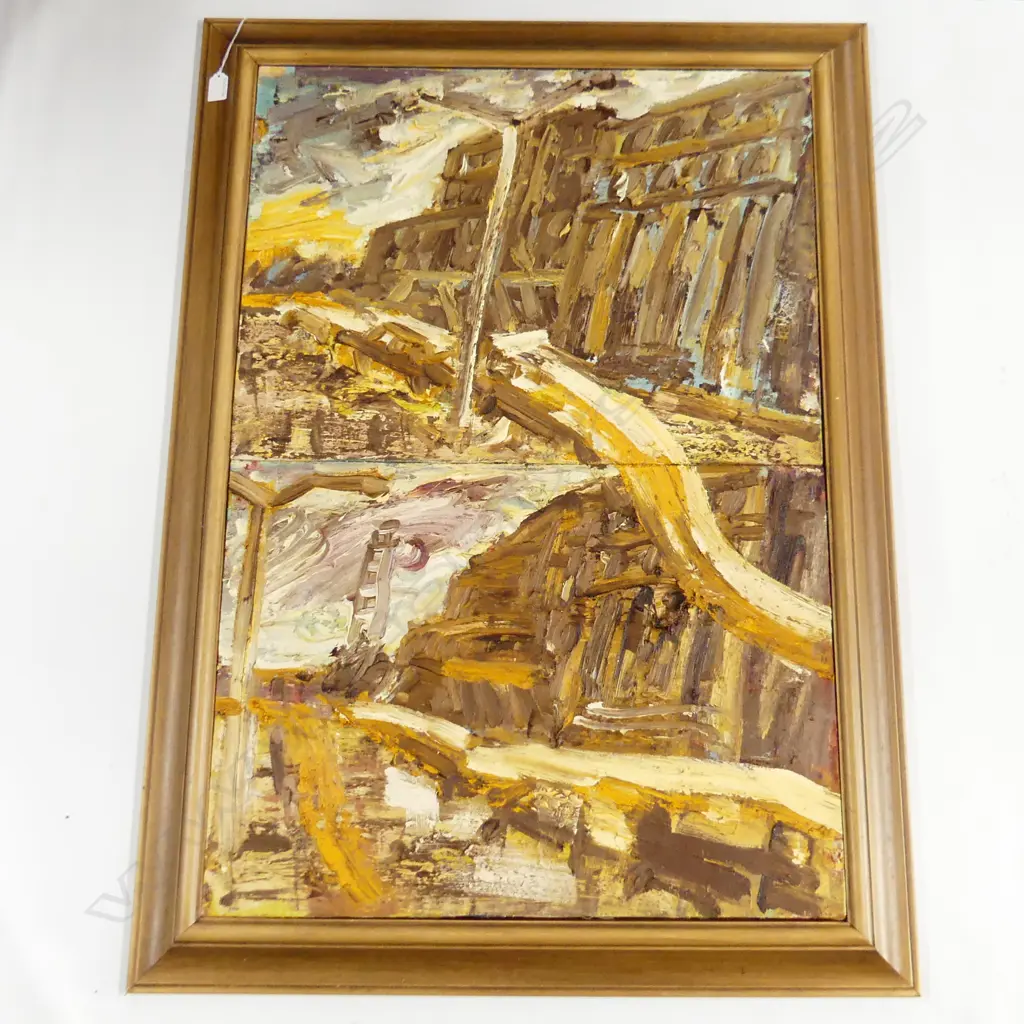 OIL ON CANVAS FREEMANTLE  1989 H1M109MM W770MM Image 1++