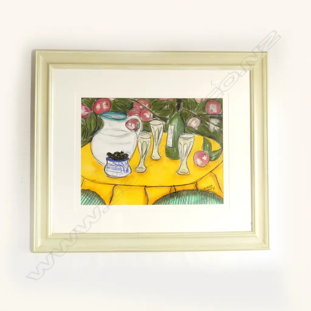 AMANDA KEMP - STILL LIFE PASTEL - SIGNED & DATED 92 470x620mm Image 1++