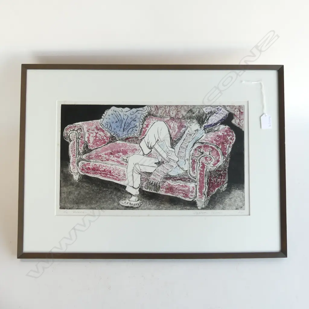 NUMBERED PRINT THE DREAMER BY ELIZABETH TANEUS H460MM W620MM Image 1++