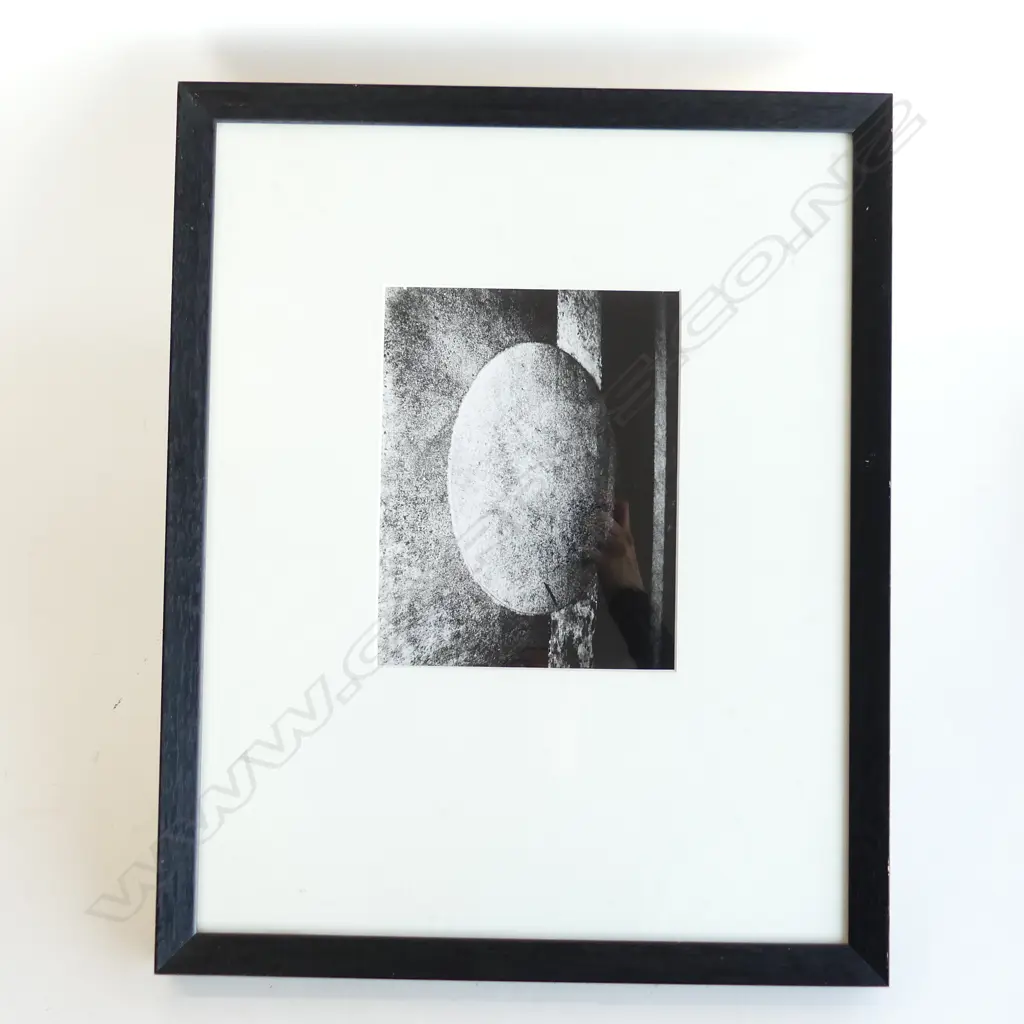 STUART MACKENZIE 'ELLIPSE WITH LINES' 1990'S Signed & detailed verso 225 x 180mm Image 1++