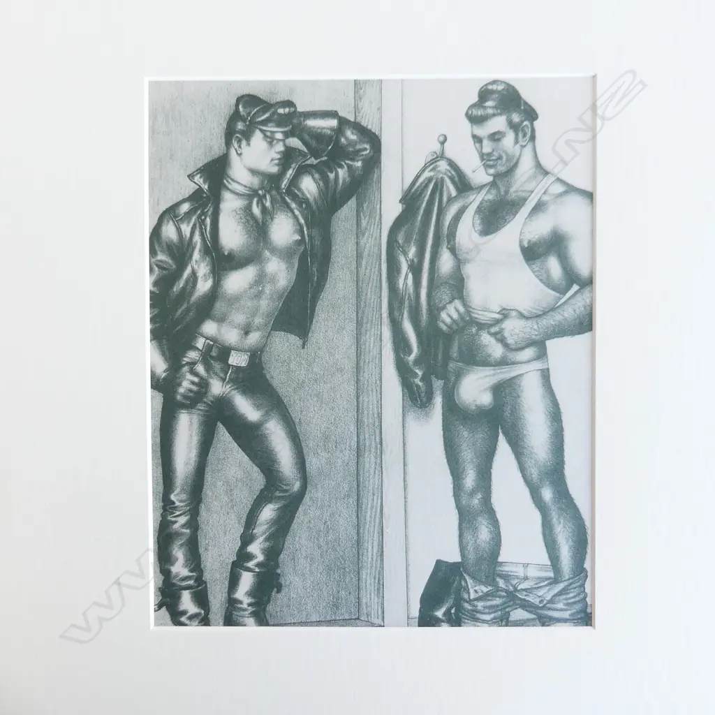 4 TOM OF FINLAND PRINTS; BIKERS ETC 270x200mm Image 1++