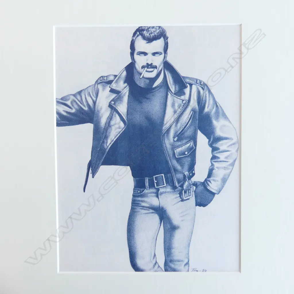 4 TOM OF FINLAND PORTRAIT PRINTS; SANTA, POLICEMAN ETC 270x200mm Image 1++