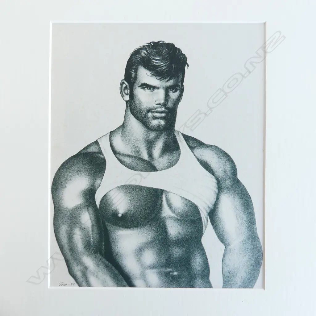 4 TOM OF FINLAND PORTRAIT PRINTS; SANTA, POLICEMAN ETC 270x200mm Image 1++