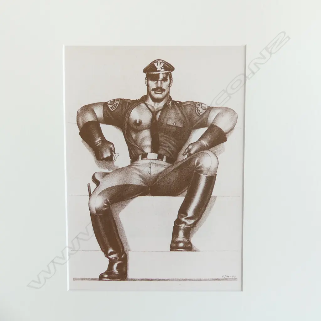4 TOM OF FINLAND PRINTS; POLICEMEN ETC 270x200mm Image 1++