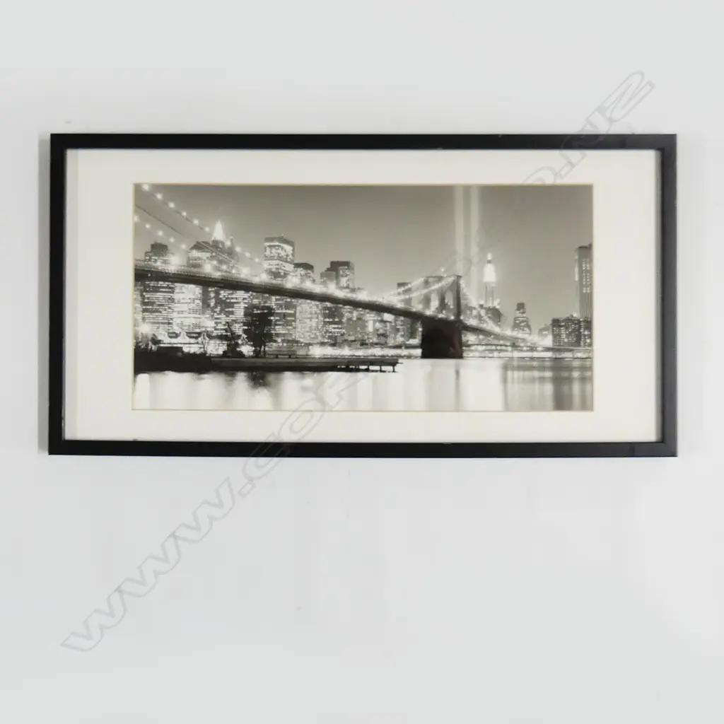 UNKNOWN U.S. PHOTOGRAPHER, NEW YORK SKYLINE, PHOTOGRAPH, BLIND STAMP, 200mm x 390mm Image 1++