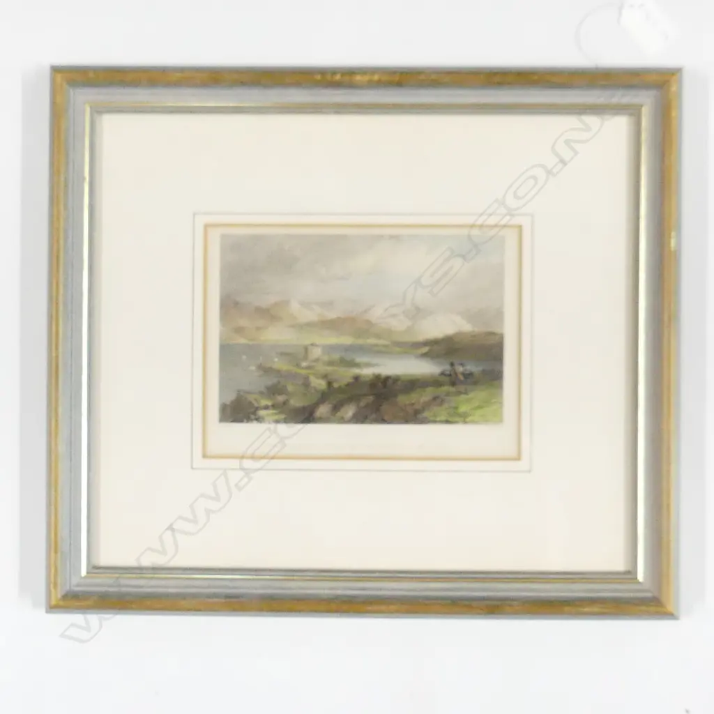 THOMAS ALLOM (UK 1804-1872), DUNSTAFFHAGE CASTLE AND ENTRANCE TO LOCH ETIVE, ETCHING, 160mm x 210mm Image 1++