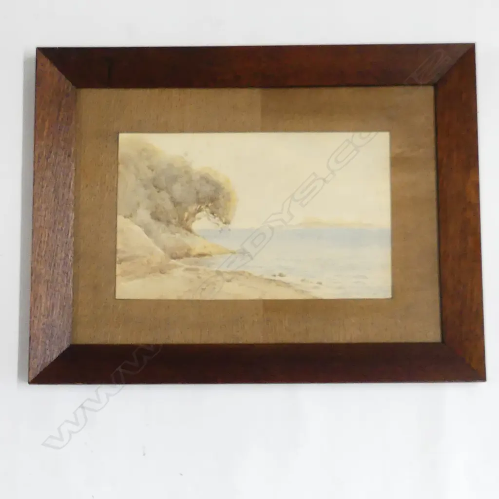 UNKNOWN NZ ARTIST, SEASCAPE,  WATERCOLOUR, UNSIGNED 190mm x 219mm Image 1++