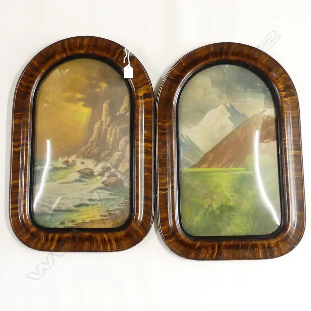 PR VINTAGE ARTWORKS IN CONVEX FRAMES 600x400mm overall Image 1++