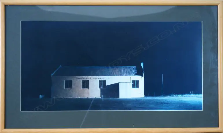 GRAHAME SYDNEY (NZ 1948-), WAIANAKARUA MEMORIAL HALL, PRINT, 300mm x 600mm Image 1++