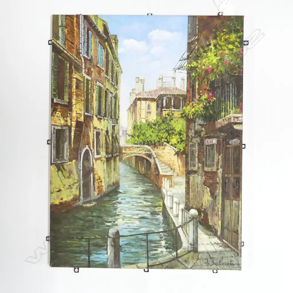 A. SALVIOTI 'VENEZIA' OIL ON CANVAS, 400x300mm UNFRAMED  Image 1++