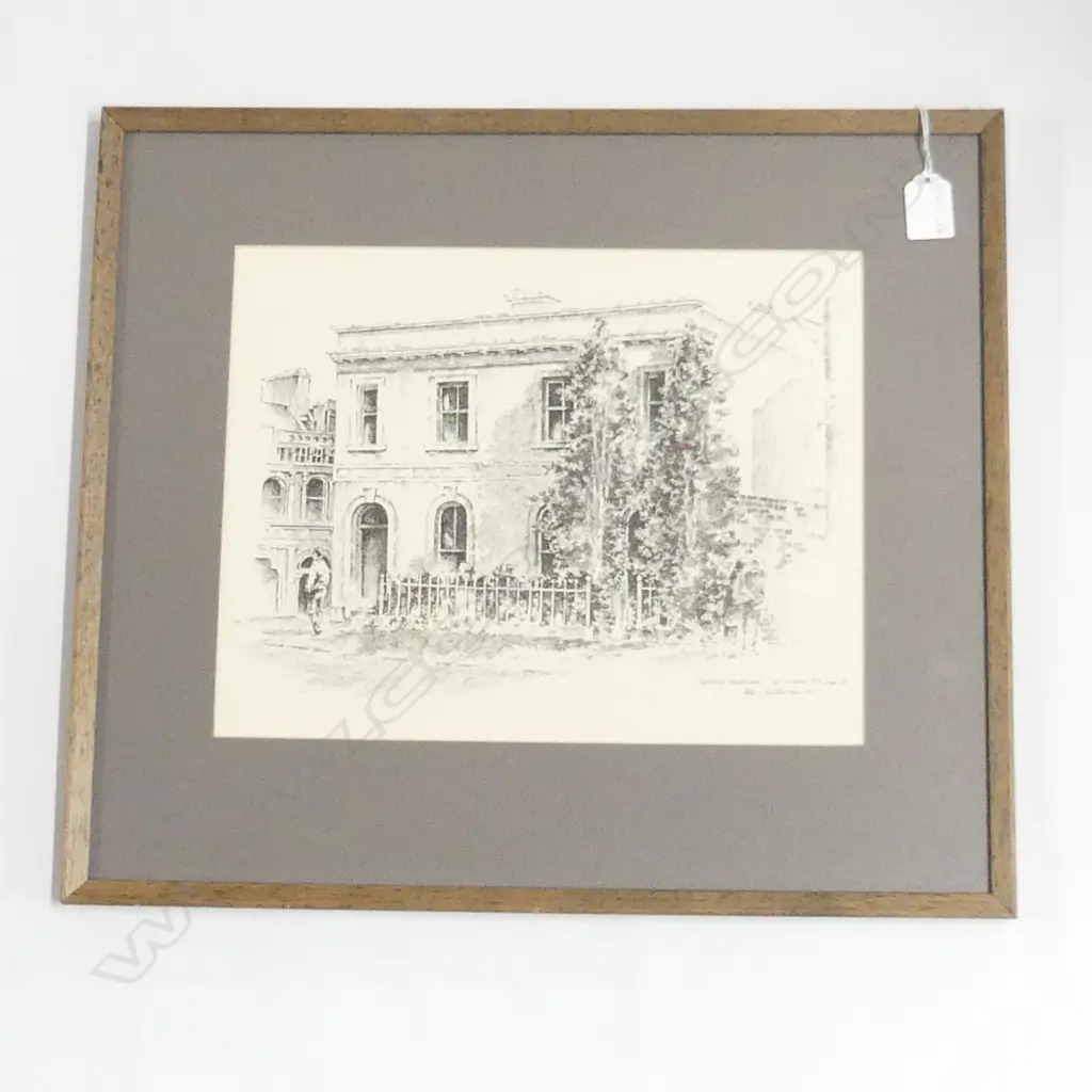 PETER FEATHERSTON (UK 1951-), HISTORY RESTORED - CNR HOBSON ST & COOK ST 1975, ETCHING, SIGNED, 270mm x 340mm Image 1++