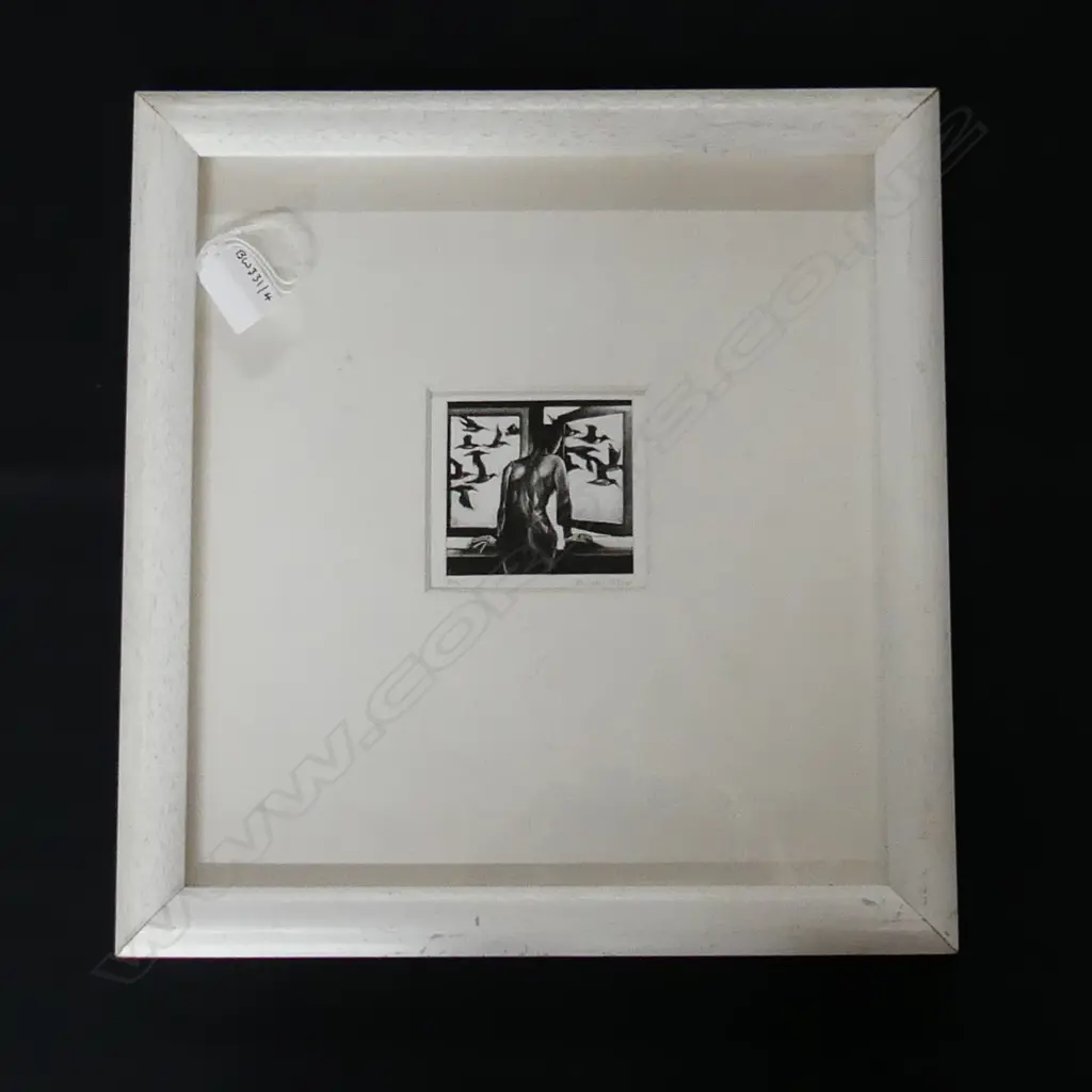 FRAMED MEZZOTINT  BY VIVIAN WARD L330MM H350MM Image 1++