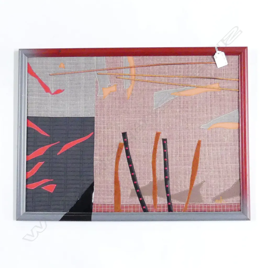MALCOLM HARRISON FRAMED EMBROIDERY AND QUILTWORK Image 1++