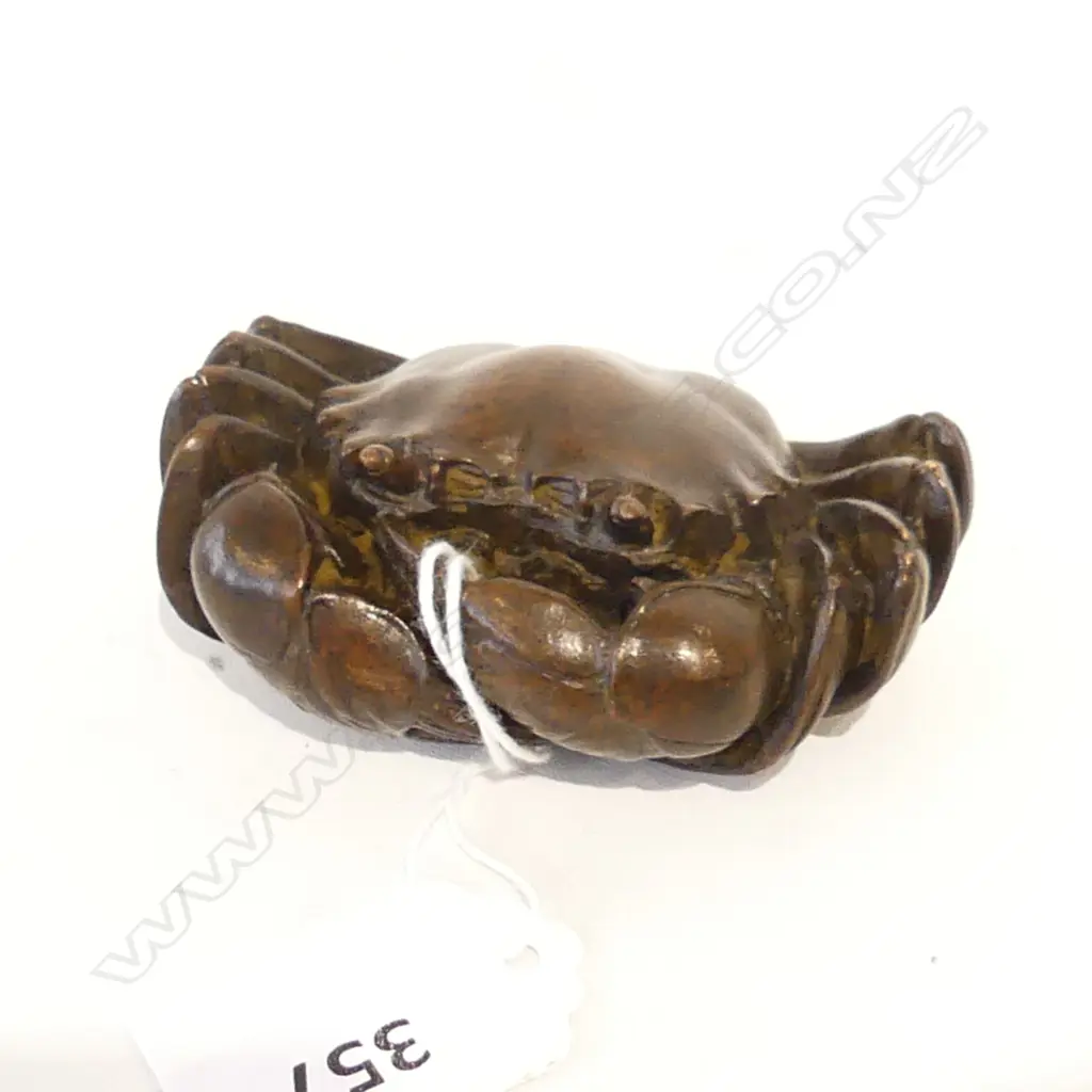 ORIENTAL BRONZE CRAB W.70mm Image 1++