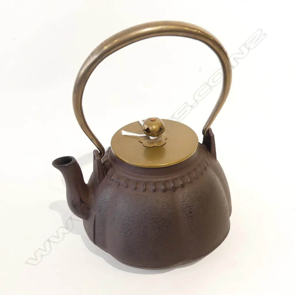 JAPANESE CAST IRON TEAPOT H.220mm Image 1++