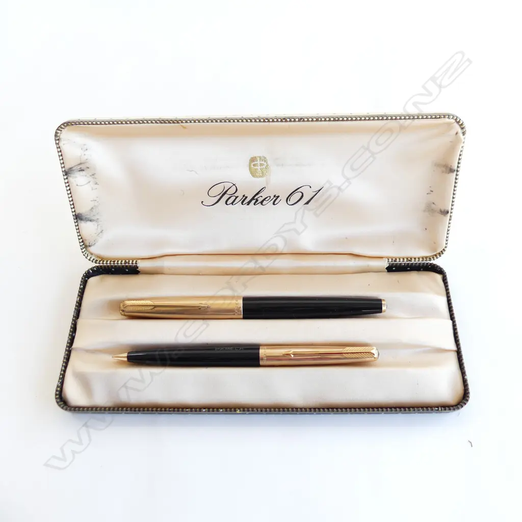 SET OF 2 VINTAGE PARKER 61 PENS. BOTH ENGRAVED WITH 'PAMELA' Image 1++