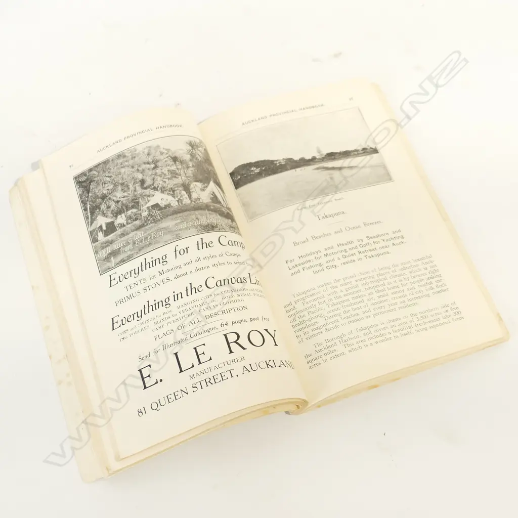 1925 1926  NZ SOUTH SEAS EXHIB.ÁUCKLAND PROVINCIL HANDBOOK  Image 1++