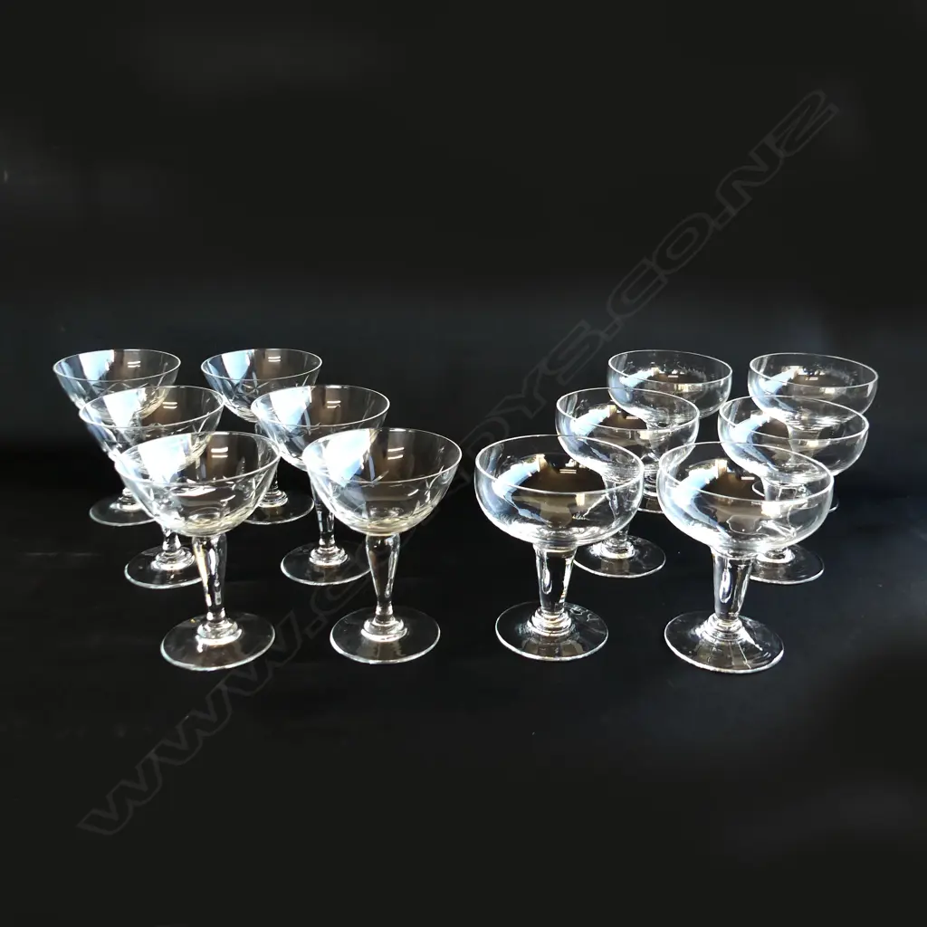 12 CHAMPAGNE GLASSES; 6+6 H.110mm Image 1++