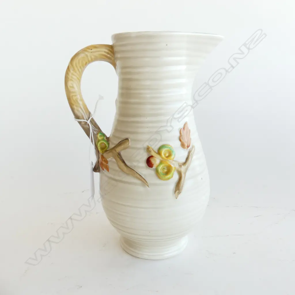 CLARICE CLIFF 'MY GARDEN' TALL JUG, #914, H. 210mm Image 1++