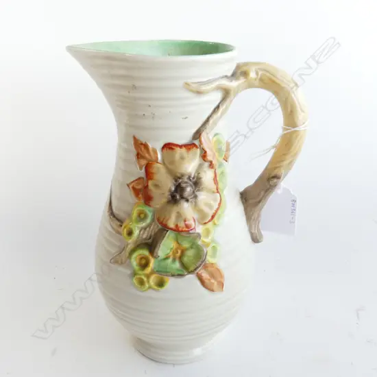 CLARICE CLIFF 'MY GARDEN' TALL JUG, #914, H. 210mm