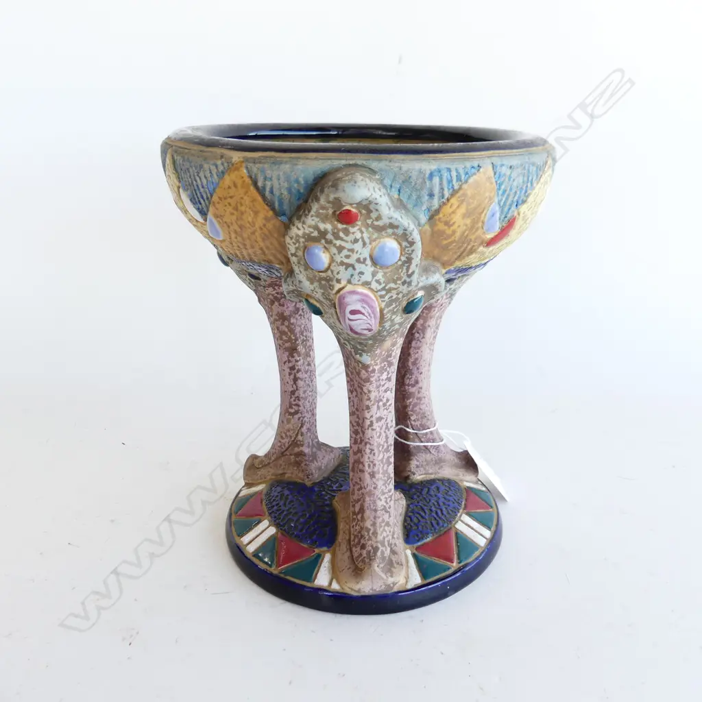 CZECH IMPERIAL AMPHORA COMPORT H. 175MM  HAS OLD CRACK TO BASE  Image 1++