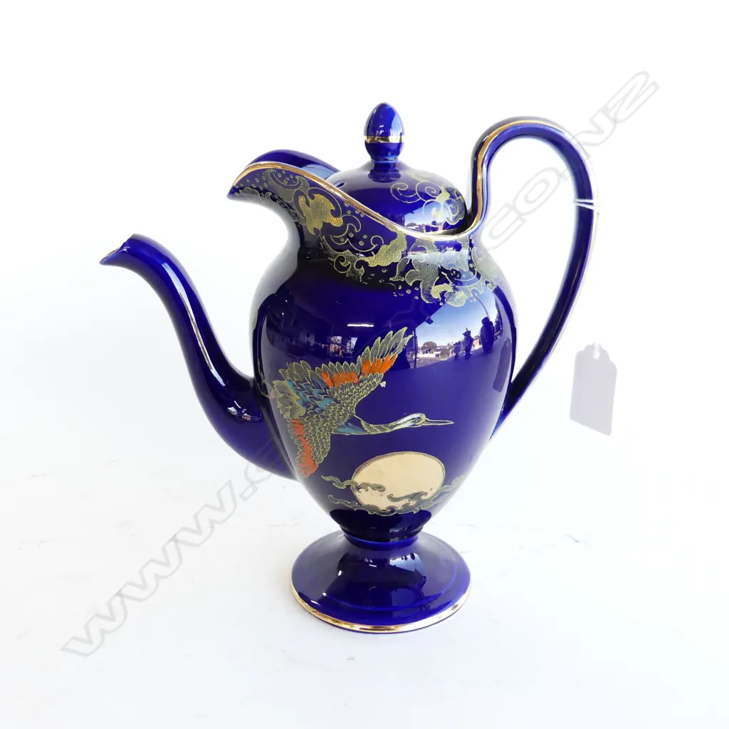 1930'S GOLDEN MOON COFFEE POT BY HALES HANCOCK & GOODWIN, DESIGNED BY FREDRICK RHEAD, H. 200MM Image 1++