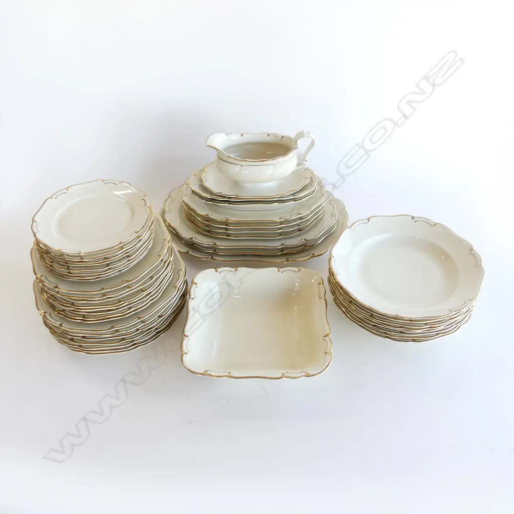 42 PCE PMR BAVARIAN PART DINNER SET; 7 DINNER PLATES 240mm dia... Image 1++