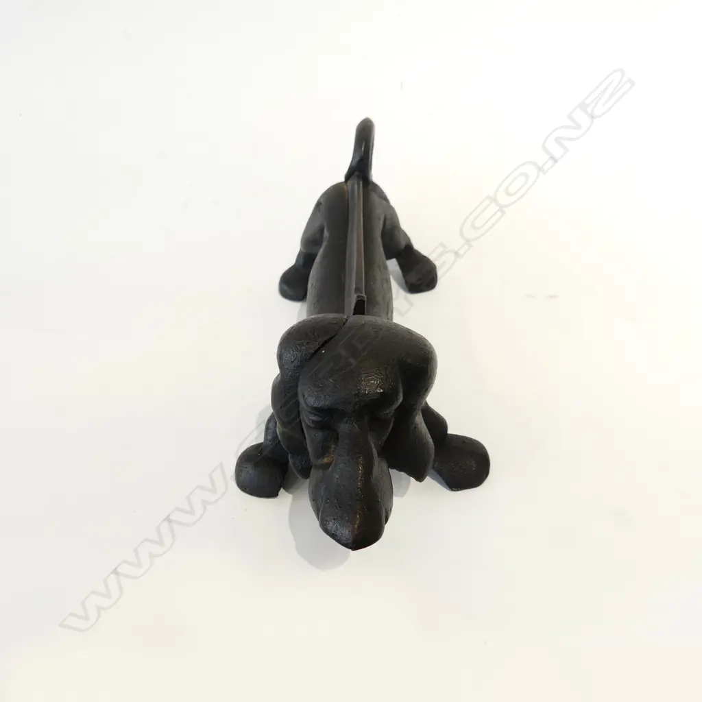 CAST IRON DACHSHUND SAUSAGE DOG BOOT SCRAPER L.340mm  Image 1++