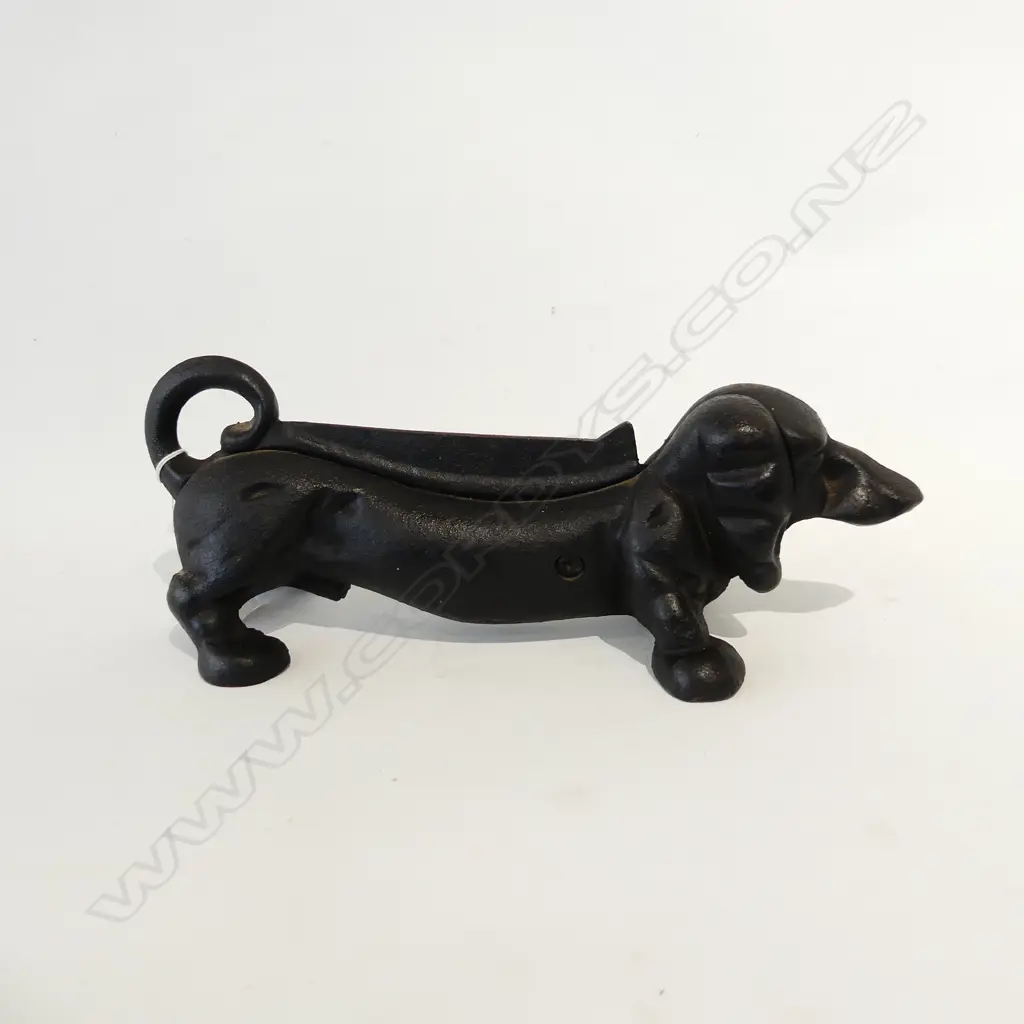 CAST IRON DACHSHUND SAUSAGE DOG BOOT SCRAPER L.340mm  Image 1++