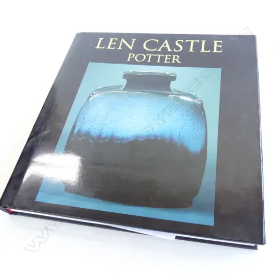 LG HARDCOVER ILLUSTRATED BOOK  "LEN CASTLE POTTER"  + OTHER LEN CASTLE EPHEMERA
