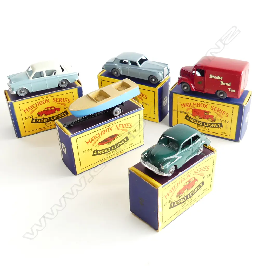 6 MINT & BOXED MATCHBOX TOYS NUMBERS 43/44/45/46/47 &48 Image 1++