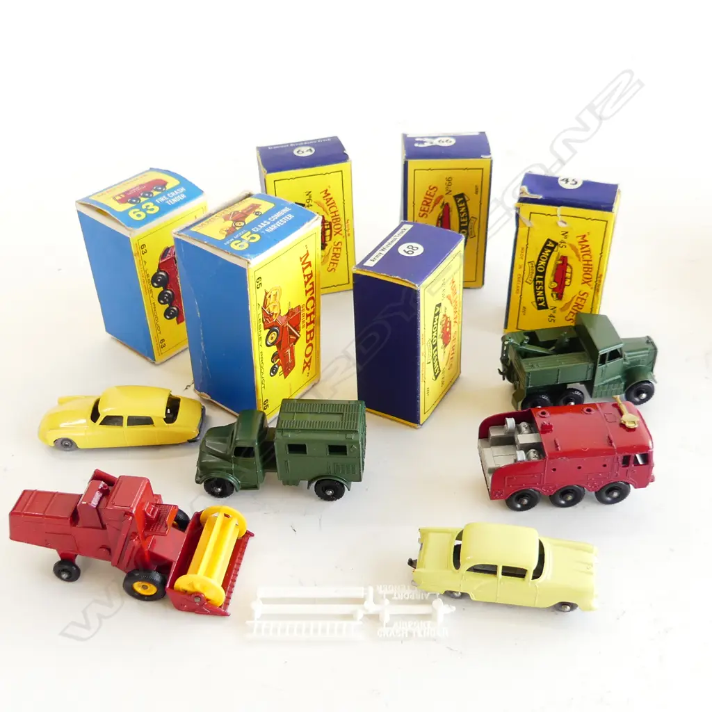 6 MINT & BOXED MATCHBOX TOYS NUMBERS 45/63/64/65/66&68 Image 1++