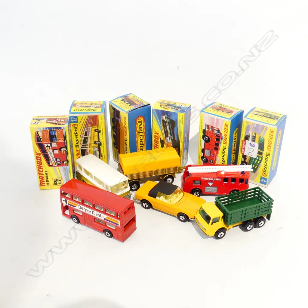 6 MINT & BOXED MATCHBOX TPOYS NUMBERS 2/4/5/12/17 &35 Image 1++
