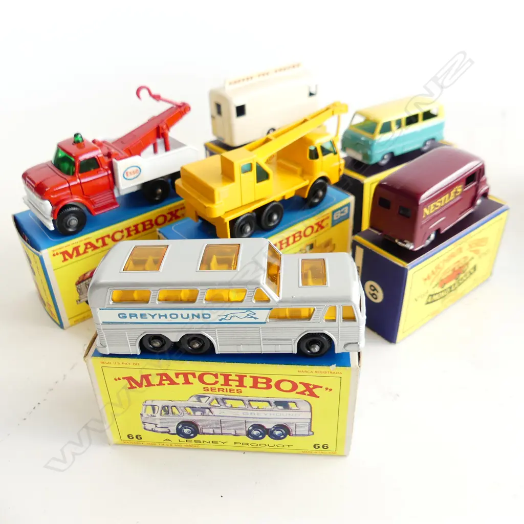 6 MINT & BOXED MATCHBOX TOYS NUMBERS 63/66/69/70/71 &74 Image 1++