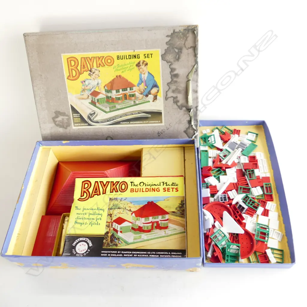ORIGINAL BOXED BAYKO BUILDING SET H280MML390MM Image 1++
